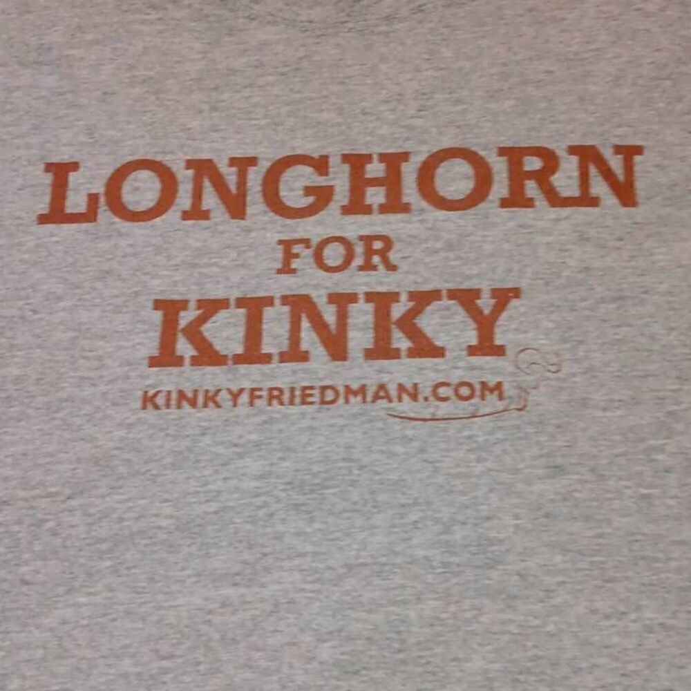Longhorn For Kinky Tshirt Size Small PTP 17" Length 27" Brand Gildan Ultra Cot